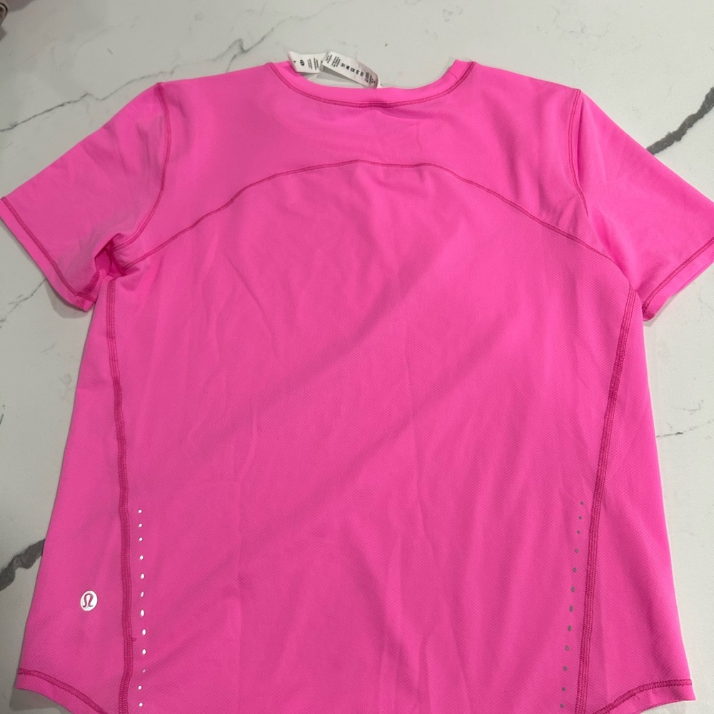 lululemon athletica Pink Polo Short Sleeve Tee